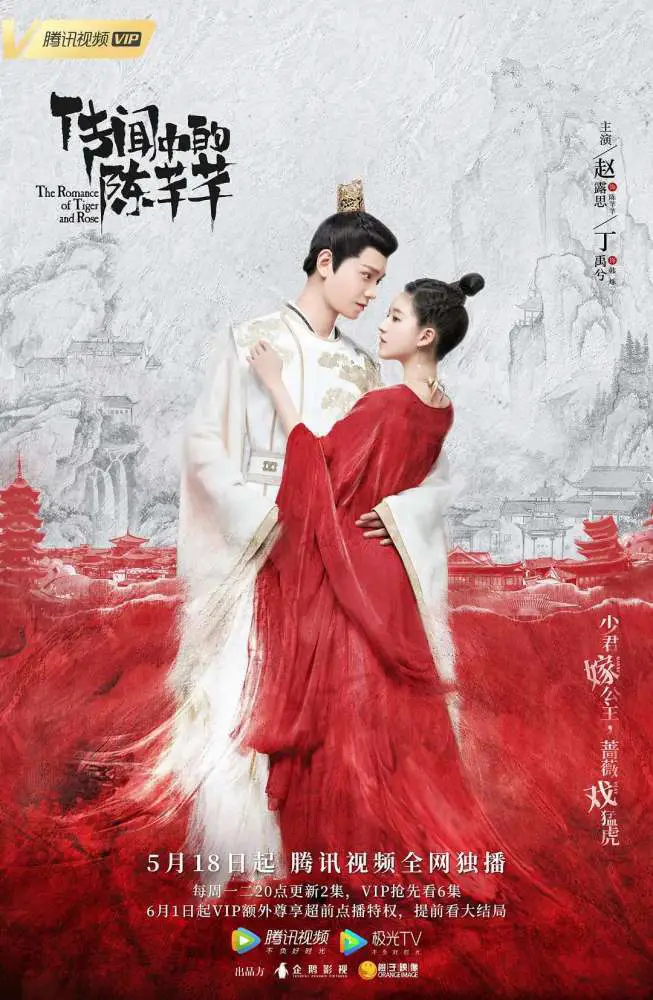 Romance Of Tiger And Rose Poster